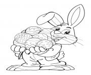 Printable easter s bunny with eggs944e coloring pages