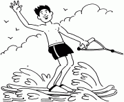 Printable water ski coloring page3bcf coloring pages