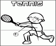 Printable playing tennis s3682 coloring pages