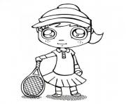 Printable tennis s girle57b coloring pages