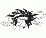 Printable dragon ball z bardock ssj4 coloring page coloring pages