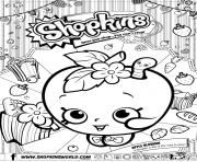 Printable shopkins apple blossom coloring pages