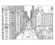 Printable city adult new york 1st avenue and east 60th street in manhattan source steve mcdonald coloring pages