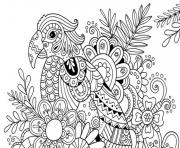 Printable adult summer flower color coloring pages