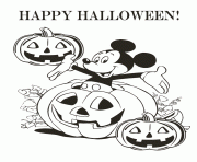 Printable mickey halloween disney coloring pages