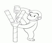 kids curious george sad25 coloring pages
