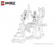 Printable world of ninjago against enemy coloring pages