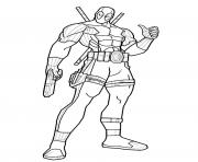 Printable deadpool online coloring pages