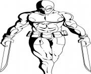 Printable deadpool 17 coloring pages
