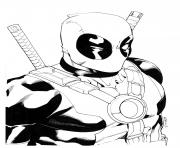 Printable deadpool for adults coloring pages