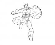 Printable superhero captain america 24 coloring pages