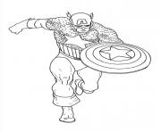 Printable superhero captain america 46 coloring pages