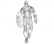 Printable superhero captain america 307 coloring pages