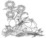 Printable thanksgiving harvest s726c coloring pages