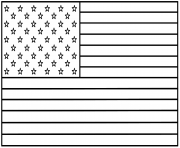 Printable american flag coloring pages