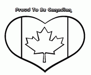 Printable happy canada day coloring pages