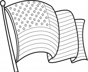 Printable awesome american flag coloring pages