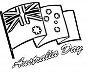 Printable australian flag  preschool coloring pages