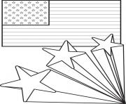 Printable american flag 4th of july coloring pages