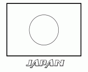 Printable japan flag coloring pages