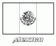 Printable mexico flag coloring pages
