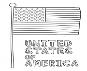 Printable 4th of july american flag coloring pages