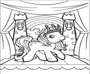 Printable rainbow my little pony kingdom coloring pages