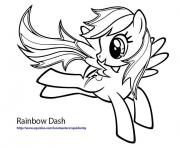 Printable rainbow dash fly coloring pages