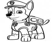 Printable paw patrol chase police man coloring pages