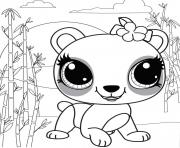 Printable special edition panda lei yang coloring pages
