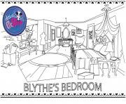 Printable blythe bedroom coloring pages