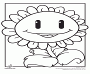 Printable plant smile plants vs zombies coloring pages