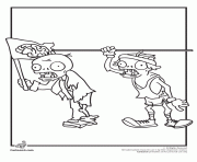 Printable olympic plants vs zombies coloring pages