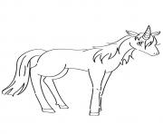 Printable Ruva unicorn coloring pages