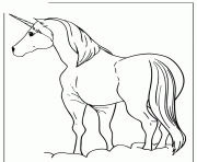 Printable unicorn horse coloring pages