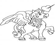 Printable Pegasus unicorn coloring pages