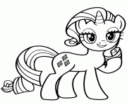 Printable unicorn pony rarity coloring pages