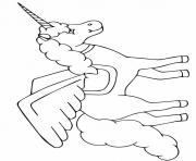 Printable The Black Unicorn unicorn coloring pages