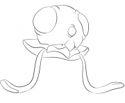 Printable 072 tentacool pokemon coloring pages