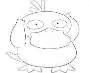 Printable 054 psyduck pokemon coloring pages