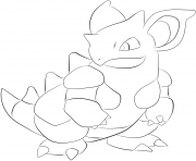 Printable 031 nidoqueen pokemon coloring pages