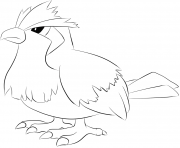 Printable 016 pidgey pokemon coloring pages