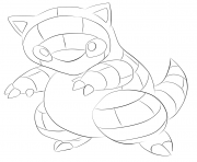 Printable 027 sandshrew pokemon coloring pages