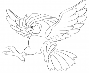 Printable 017 pidgeotto pokemon coloring pages