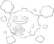 Printable 109 koffing pokemon coloring pages