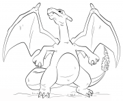 Printable charizard pokemon go coloring pages
