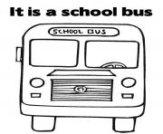 Printable great transportation school bus coloring pages