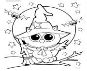 Printable halloween owl coloring pages