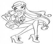 Printable stella 3 winx club coloring pages