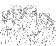 Printable jesus loves all the children coloring pages
